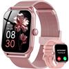 taopodo Smartwatch da donna con funzione telefonica, touch screen da 1,83", fitness tracker, 120+ modalità sportive, IP68, impermeabile, smart watch con frequenza cardiaca, monitor del sonno, contapassi, per