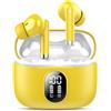 QXQ S26 Cuffie Bluetooth, Auricolari Bluetooth 5.4 con ENC Riduzione Rumore | 6D Stereo Cuffiette Bluetooth, 40 Ore Cuffie Wireless In Ear, IP7 Impermeabili Headphones, Display LED, USB-C, Touch Control
