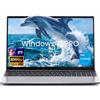 Kayoote Laptop 15,6, i3-6100U, 8GB RAM 1TB SSD, Win 11 Pro | Display IPS FHD, Tastiera Retroilluminata, Impronta Digitale, WiFi Dual Band, Bluetooth 5.0, Mini HDMI, 5000mAh