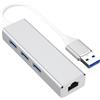 VGE Hub USB con adattatore Gigabit LAN Ethernet, 3 porte USB, adattatore di rete da USB a RJ45, per laptop, MacBook Windows, Mac OS Chrome Linux, facile da inserire e rilasciare immediatamente