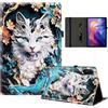 Rostsant Cover per Xiaomi Redmi Pad 2 11 2025 Chat | Custodia in similpelle con scomparto per carte, portapenne e funzione supporto