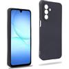 REY Cover in Gel TPU Nera per Samsung Galaxy A17 4G/5G, Ultra Sottile 0,33 mm, Morbido Flessibile, Custodia Silicone