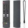 Generic Custodia protettiva in silicone adatta per LG AKB75375604 AKB75095302 AKB73715601 per telecomando LG AKB serie Smart TV, antiscivolo, anti-graffio (grigio scuro)