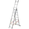 Gierre ALL400, 3x6 gradini, 3.27 m - Scala telescopica in alluminio - Altezza stimata operativa 4.52 m