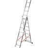 Gierre ALL405, 3x7 gradini, 3.83 m - Scala telescopica in alluminio - Altezza stimata operativa 4.60 m