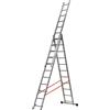 Gierre ALL435, 3x11 gradini, 5.75 m - Scala telescopica in alluminio - Altezza stimata operativa 6.78 m