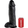 KING COCK - DILDO NERO CON SFERE 30.48 CM