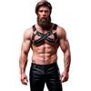 FETISH SUBMISSIVE ATTITUDE - IMBRACATURA BULLDOG IN NEOPRENE REGOLABILE CON CERNIERE PER UOMINI