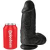 KING COCK - PENE REALISTICO PASSODATO 23 CM NERO