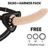 DELTACLUB DELTA CLUB - TOYS IMBRACATURA + DONG FLESH SILICONE 23 CM -O- 4.5 CM