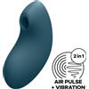 SATISFYER AIR PULSE SATISFYER - STIMOLATORE E VIBRATORE A IMPULSI D'ARIA VULVA LOVER 2 BLU