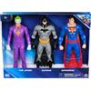 TOYS ONE Spin Master 6072233 DDC Comics Action Figure Set 3 Personaggi Batman, Joker Superman