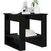 vidaXL Tavolino da salotto Rovere Nero 51 x 50 x 50 cm