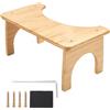 Vexaflow Sgabello WC, Sgabello da Toilette in Bambu, Ergonomico per Promuovere la Digestione, Salvaspazio, Bagno per una Seduta, per Migliorare la Defecazione, Più Sana e Facile, per WC