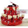 Viale Magico Torta Bomboniere Laurea, Torta Sacchetti con Portachivi Laurea, 25 Sacchetti Laurea bomboniere economiche ed Originali (Portachiavi Caduceo)