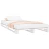 vidaXL Letto a Pallet Bianco 100x200 cm in Legno Massello di Pino