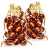com-four® 40x Palle di Natale, Palle di Natale infrangibili in plastica | decorazioni per l'albero di Natale con ciondoli - Ø 6 cm