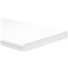 EffeDecor - Mensola da Muro in Legno18 mm Rettangolare Resistente Finitura Antigraffio Stondata Mensola da Parete per Foto,Libri,Decorazioni,Quadri (Bianco, 40x20 cm)
