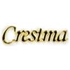 Generico 36X Decorazione BOMBONIERA Scritta CRESIMA in plex Oro 4x1 cm