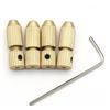 Helilyco Morsetto per albero motore da 20 mm, adattatore per mandrino in ottone, 07-12 mm, supporto per pinza con foratura chiave