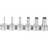 Upluckey Ugello ad aria calda in acciaio inox da 3-12 mm per stazione di | Facile da installare e staccare, resistente alle alte temperature, durevole, adatto a 22 mm o meno di diametro dell'ugello