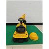 AIYAPLAY Escavatore cavalcabile con casco, clacson e braccio rimovibile, 1-4 anni, giallo | Aosom Italy