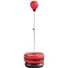 SPORTNOW Sacco da boxe con base regolabile 125-145 cm, guantoni e pompa, rosso | Aosom Italy