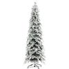 HOMCOM Albero di Natale artificiale 210 cm con 800 rami, neve artificiale e apertura automatica | Aosom Italy