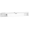 HOMCOM Mobile TV sospeso fino a 60" con cassetto ribaltabile e 2 ripiani, 140x24x16 cm, bianco | Aosom Italy