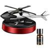 HADAVAKA Aromaterapia Solare Per Aerei, Diffusore Di Aromi Per Elicotteri Rotanti, Decorazione A Forma Di Aeromobile, Decorazione Interna Con Profumo Di Fragranza A Lunga Durata, Per Auto Casa (Red)