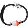 GOOFIT Filtro olio tubo carburante Interruttore benzina Sostituzione per 50cc 110cc 125cc 150cc 250cc ATV Pit Dirt Bike Red