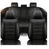 FIENZA Set Completo per 5 Posti Coprisedili Auto per MG ZS Hybrid+ Luxury (2024 2025) Confortevole Copri Sedile Auto Compatibile Airbag,Pelle PU Impermeabile Traspirante Protezione Anteriori e Posteriori,H