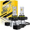 BMT xms Lampadina 5202 H16EU LED Switchback 6500K Bianco/3000K Giallo ambra, Lampadina bicolore bianco-giallo, 300% de luminosidad, paquete de 2