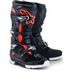 Alpinestars Tech 7 Enduro Drystar WP Stivali da motocross, nero/rosso/bianco, 10