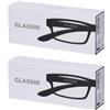 Occhiali da Lettura Glassio Cupertino Colore Nero Gradazione +3,0 1 St