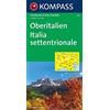 Kompass Carta stradale n. 324. Italia settentrionale-Oberitalien 1:500.000. Ediz. bilingue: von Nizza bis Triest und von Salzburg bis Florenz