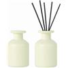 DEARBAG 2 PCS Bottiglie di Diffusore Nero Vetro Vuote per Diffusori, 150ML Flaconi per Diffusore in Vetro, Contenitore per Oli Essenziali Aromaterapia Vaso Fragranze per la Casa (Verde)