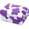 HSEEC Morbida coperta in pile viola, taglia S