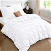 Dreamzie - Completo Letto Una Piazza e Mezza 140x200 - 4 Pezzi - Microfibra | Copripiumino 220x240 · Lenzuolo con Angoli 140x200 · 2 Federe 65x65 · Biancheria da Letto · OEKO-TEX · Blanco