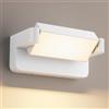 Aipsun 24W LED applique da esterno per interni, Bianco,3000K | lampada da per esterni a parete con pannello orientabile a 350° Applique da esterno per garage terrazza Giardino, IP65,1500LM