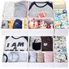 LAJIAKE Set di 14 organizer per fasciatoio adatto per comò Malm e guardaroba, inserti pieghevoli per pannolini, vestiti e biancheria per bambini, modulari, in 3 misure combinabili, colore bianco