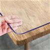 Royhom Copritavolo Trasparente Matt, 80 x 140 cm, Impermeabile | 1.5 mm Spessore Pellicola Trasparente per Tavolo, Proteggi Tavolo, Tovaglia Plastificata Rettangolare