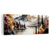ARTTOR Stampe da Parete Moderne 100x40 cm Quadro su Tela Paesaggi Natura - 5783 | Visualizzazione Montagne Quadro Decorativo 1 pezzo Soggiorno Camera da Letto Arte da Parete Decorazione da Parete ARTTOR