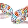 Glsairy Posacenere colorato in cristallo da 17,8 cm e 12,7 cm, portacenere per sigari e sigarette, decorazione da tavolo per casa e ufficio