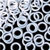 zalati Anelli per tende 100 anelli in plastica a forma di O da 13 mm per tonalità cieche romane - bianco