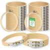 VEUWOLM 32 Pezzi Telaio da Ricamo, Bambù Cerchi da Ricamo 10 cm Croce Ricamo Hoops Piccoli Telai Circolari in bambù per Cucito a Mano Decorazione e Progetti Fai da Te e Cucito
