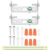 PATIKIL 50mm (2) Supporto Universale Lampada Kit Quadrato, Set Barra Incrociata Lampada Piastra Per Soffitto Supporto A Parete Con Viti Per Lampadario Applique Illuminazione A.