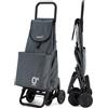 Garmol Carrello per la Spesa 66L Grigio
