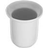 Generico Porta Spazzolino Wc Ricambio in Ceramico Design Ergonomico e Finitura Opaca, Contenitore Porta Spazzola per Bagno la Pulizia del Wc
