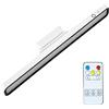 SAMTN Luce da scrivania a LED, lampada da scrivania portatile, appesa a LED magnetico USB ricaricabile per la lettura, il lavoro, l'ufficio e l'illuminazione della camera da letto (Bianco+telecomando)